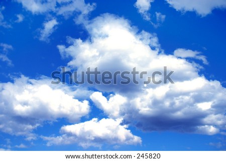 blue sky background. stock photo : lue sky