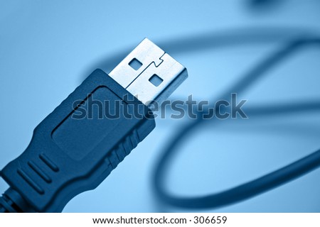 USB cable - blue