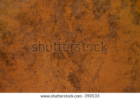 Brown rusted material