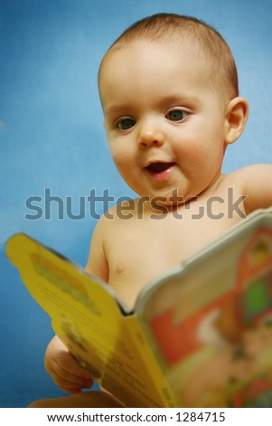 Baby Boy with Book [approx. 7 mos.]