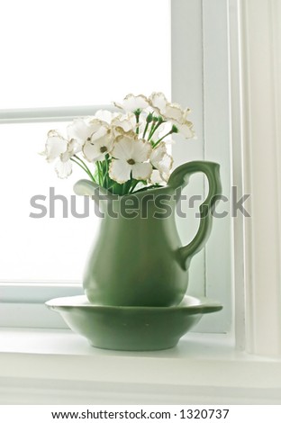 vase in window