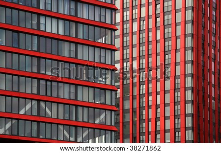 The very modern and innovative tower for apartments, offices and shops,  named The Red Apple.