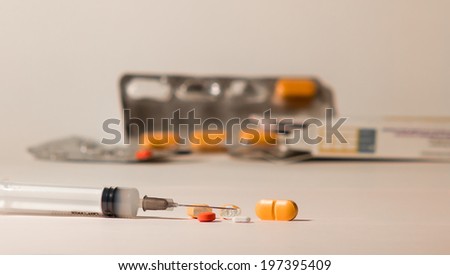 Different kind of medications: injection or pills...But this can also be addiction drug