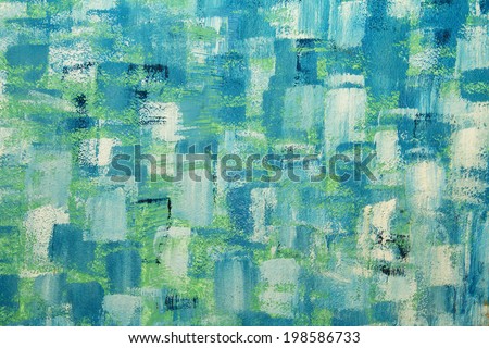 Abstract background paint circles roll style on the cement wall.