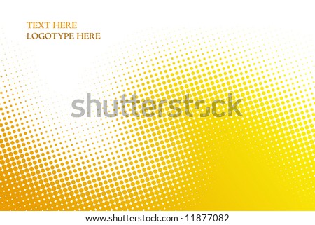 yellow background from balls on white
