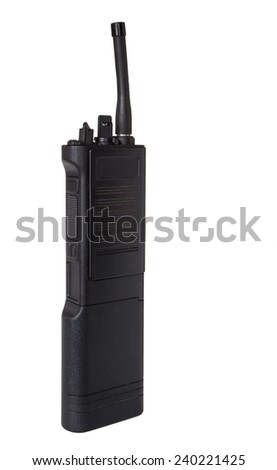 Two way radio that is termed a walkie talkie