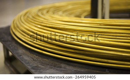 Large spool of this brass wire going to be used to make ammunition cases