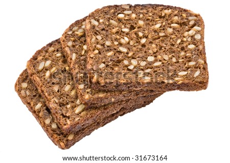 Black And White Sunflower Background. stock photo : Black bread with