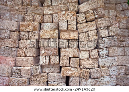 sandstone bricks background texture for architectural design works