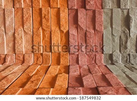 Old brick room abstract background
