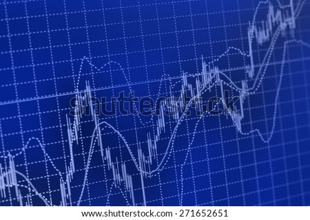 Finance background, stock exchange chart graph. Business abstract stock exchange screen.