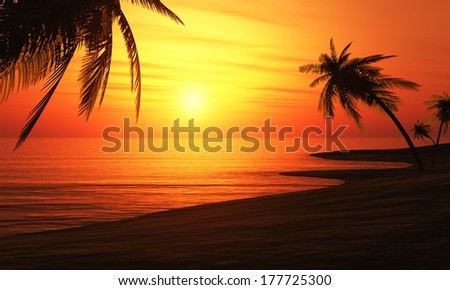 Ibiza Sunset chill out Beach