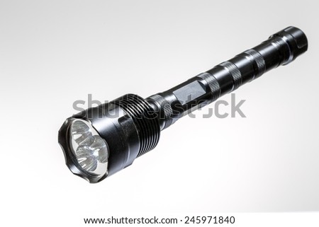 diode flashlight on a white background