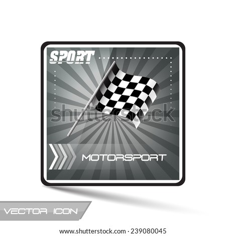 Motorsport vector icon