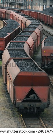 Coal cargo train