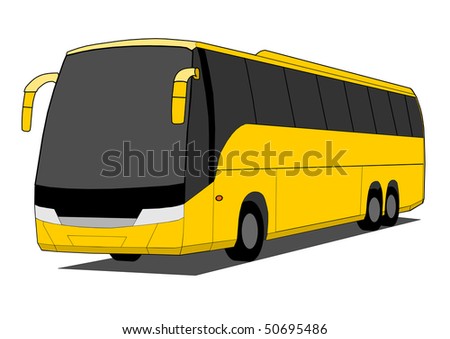 Coach. auto-bus. automobile