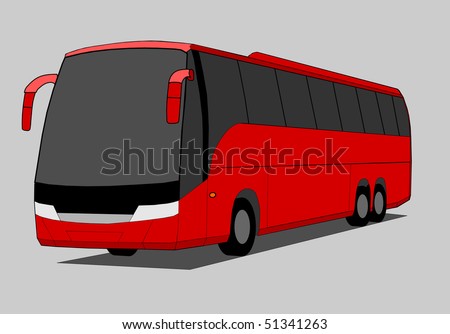 Coach. auto-bus. automobile