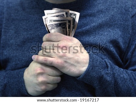money, finances, giving, hand
