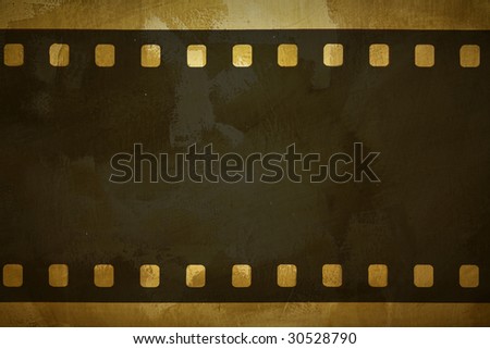 photographic film on the grung background