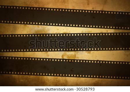 photographic film on the grung background