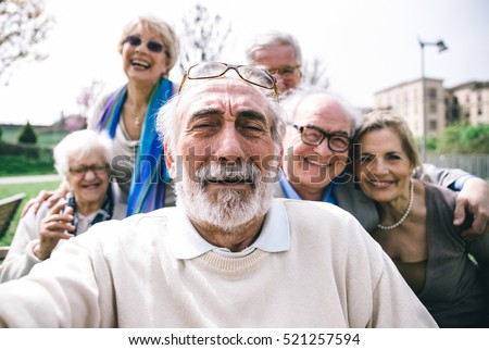 Group of senior looking in camera for a portrait
