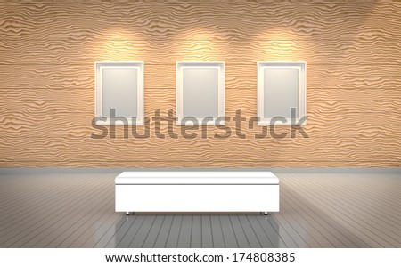 Empty old interior ,Blank Poster,Furniture