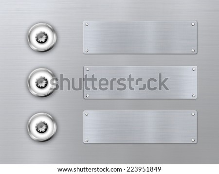 Stainless steel / Steel plate / Silver background chrome texture