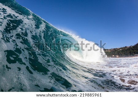 Ocean Wave Crashing Blue Ocean blue wave closeup water photo of crashing water energy
