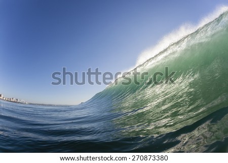 Wave Blue Water Wave swimming scenic crashing ocean sea water energy