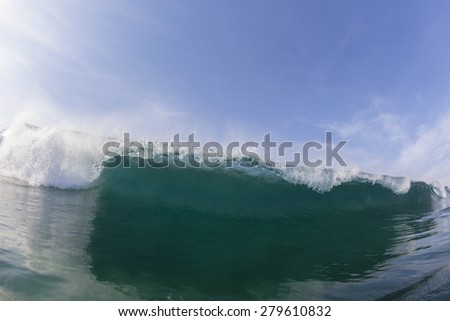 Wave Danger\
Ocean wave swimming surfing danger of crashing water detail closeup.