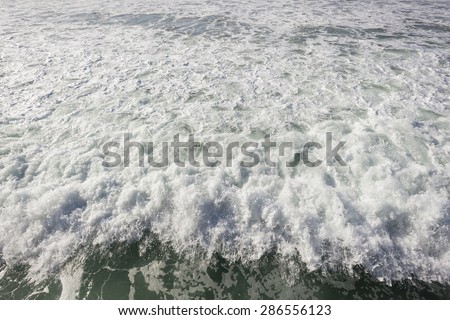 Ocean White Water Wave\
Ocean waves white water overhead photo rolling towards beach