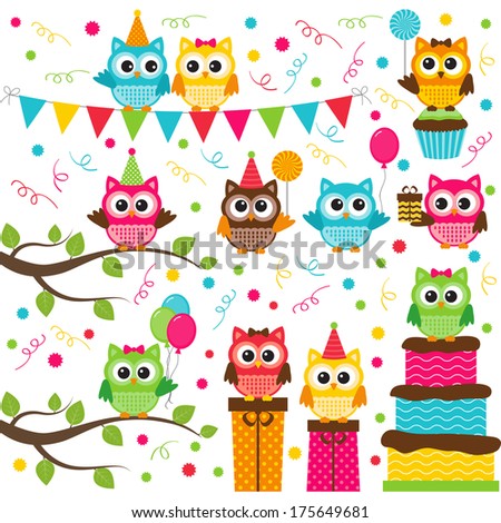Owl Party Set Owl Party Set