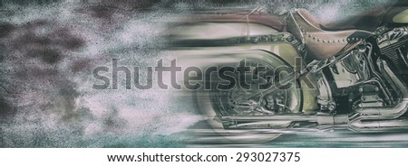 art abstract background. Motorcycles bikers.