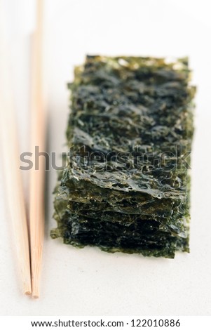Laver or Dried Seaweed, korea food