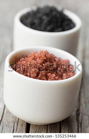 Red Hawaiian Sea Salt and black salt