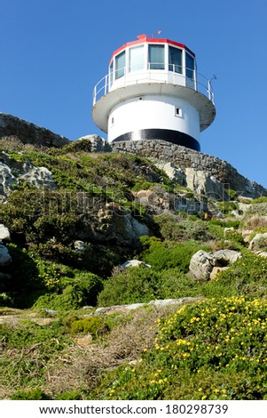 Lighthouse, Cape of Good Hope / Now, the Lighthouse is used to be a viewing platform.The Cape of Good Hope is a rocky headland on the Atlantic coast of the Cape Peninsula, South Africa.