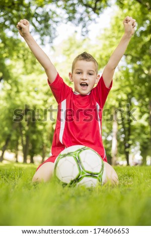 Happy Soccer Boy