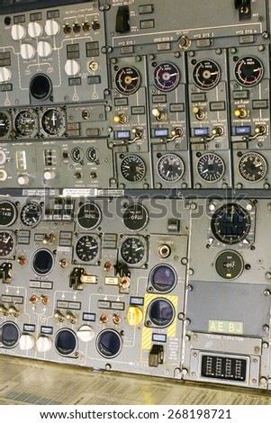 aircraft cabin  dashboard
