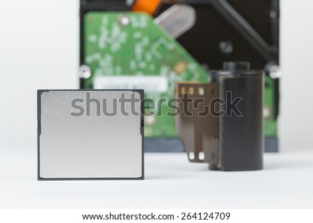 Compact flash memory and HDD drive