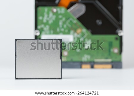 Compact flash memory and HDD drive