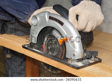 Saws  Cutting Wood on Wood Cutting With Circular Saw Stock Photo 36090631   Shutterstock
