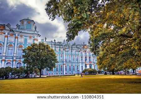 The Winter palace (Hermitage museum) square, Saint Petersburg, Russia