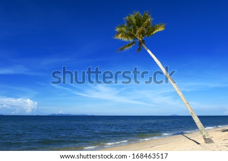 Beautiful beach scenery in Terengganu, Malaysia