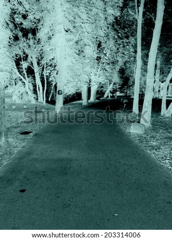 Abstract nature in infra red