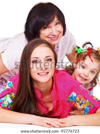 Female generation: senior, young and little ones
