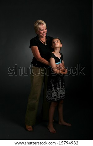 grandmother and granddaughter looking fondly at each other