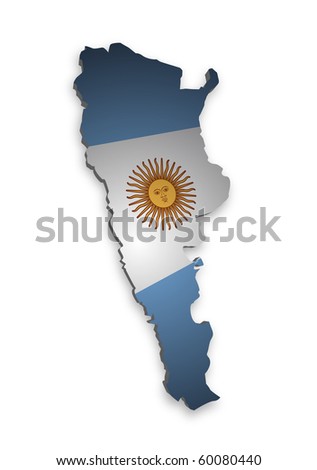 detailed argentina map