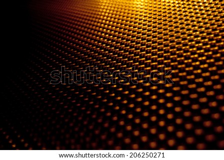abstract dotted wall orange and black
