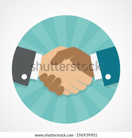 Vector icon handshake