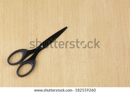 Wood and scissors